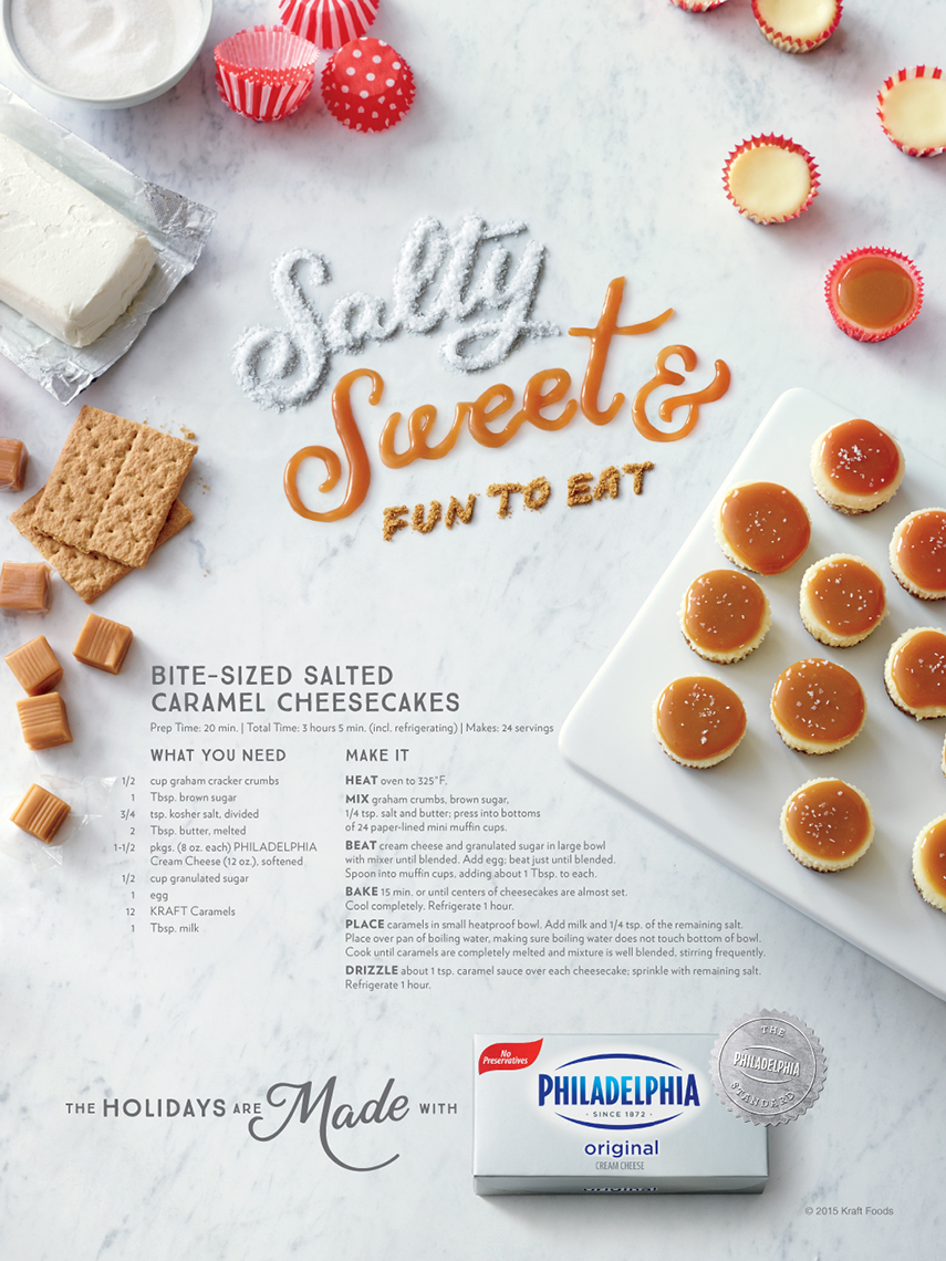 Advertising: Philadelphia Cream Cheese, Salty and Sweet