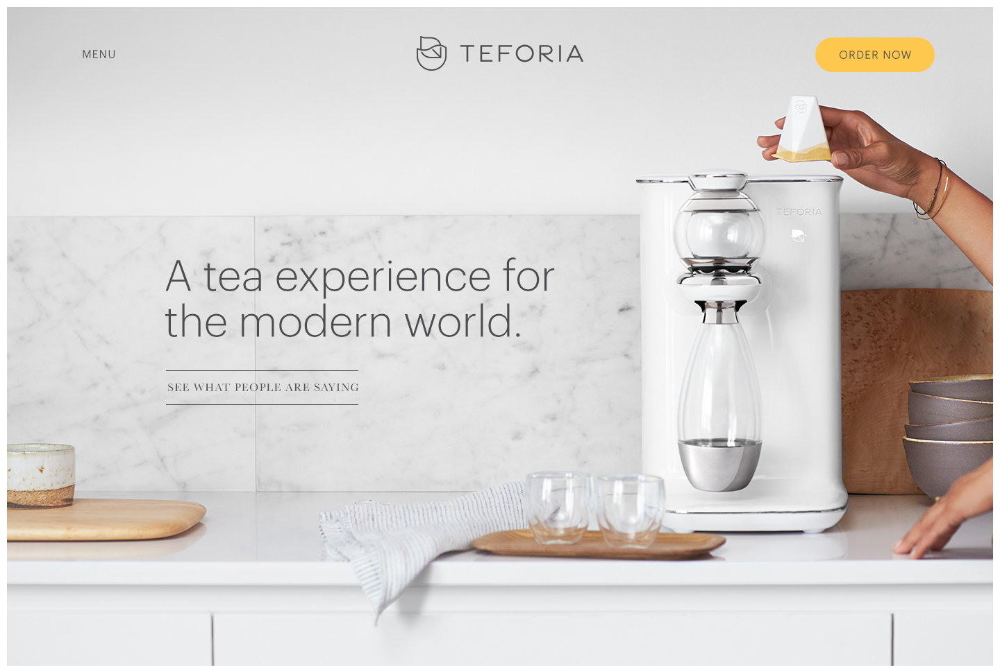 Advertising: Teforia, Art and Science of Tea